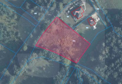 Działka w nowinie otulona zielenią.