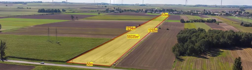 Działka usługowa radonia 5,9 ha
