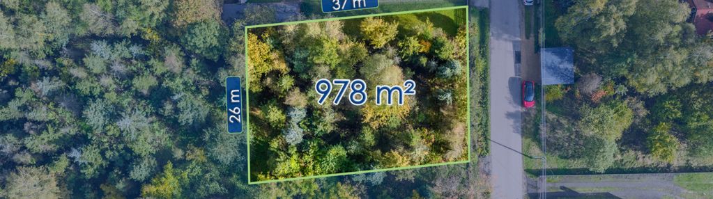 Działka przy lesie pod dom.