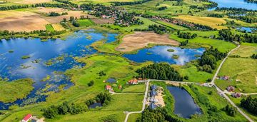 Panoramiczny widok na rozlewisko