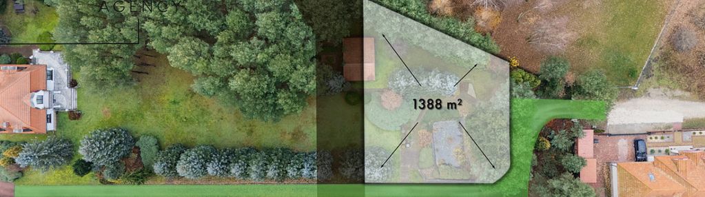 Działka budowlana 1 388 m2 w pobliżu kampinosu