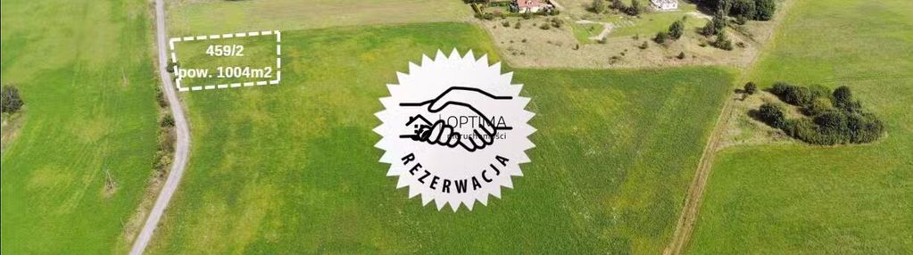 Działka 1004m2 w drodze gaz woda prąd kanalizacja