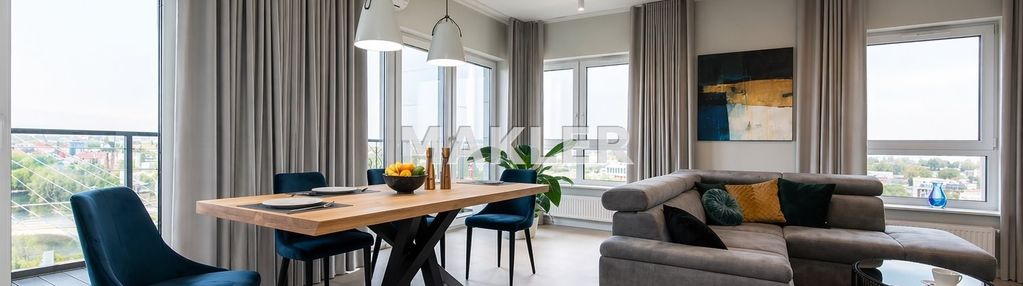 River towers | 69 m² | 12. piętro | widok na rzekę
