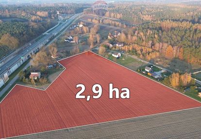 Teren inwestycyjny 2,9 ha, zawady, gm. kowiesy