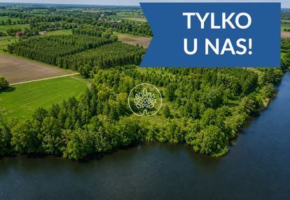 Działka z wz i 225m linią brzegową jeziora! top