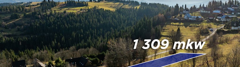 Widokowa działka w rzepiskach | 1310 m2