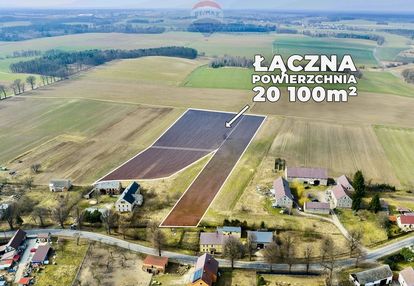 Trzy działki rolne (20.100 m²) + opcjonalnie dom