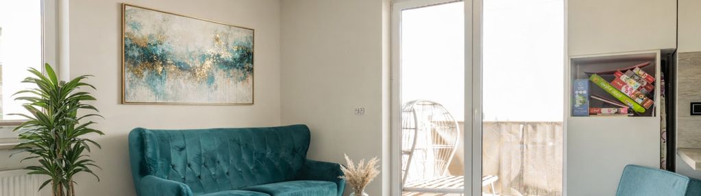 Nowoczesne mieszkanie z dużym balkonem