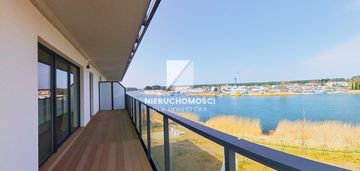 Apartament z widokiem na rzekę w dziwnowie, balkon
