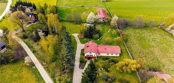 Stadnina koni, hodowla zwierząt, dom na wsi