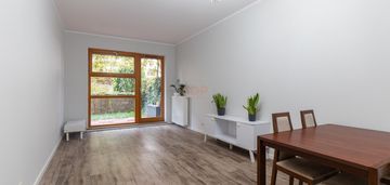 Przestronne, dwupokojowe na wilanowie z ogródkiem!