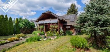6 pok 3 łazienki sauna 14ar nietuzinkowy