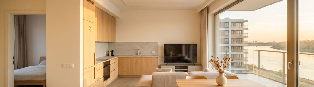 Premium nad rzeką! duży balkon z widokiem | 20/80