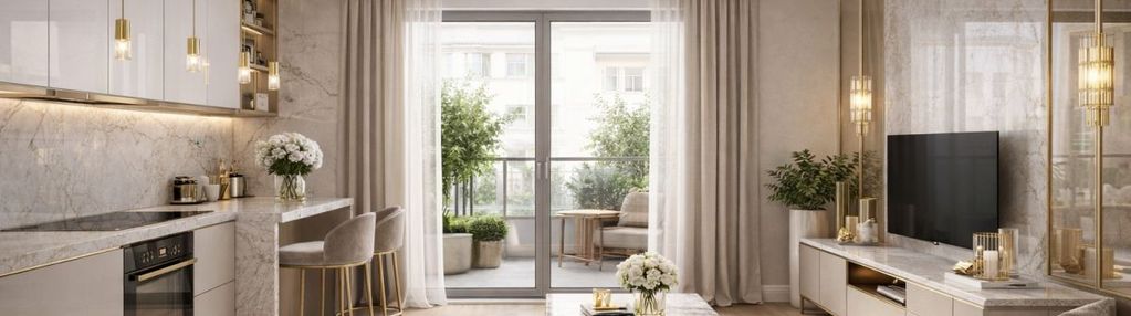 Nowoczesne studio z dużym balkonem | 0% prowizji |