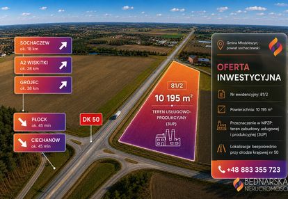 Teren z mpzp pod up- 1,02 ha przy dk50| sochaczew