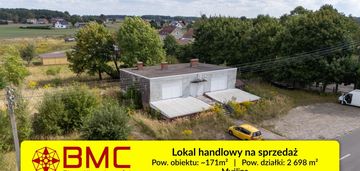 Działka z lokalem usługowym myślina
