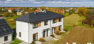 Bliźniak z elewacją i ogrodzeniem | brak 2% pcc