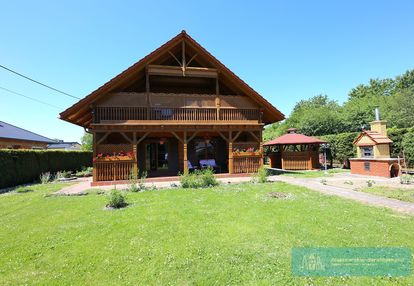 Piękny klimatyczny dom z bali na dużej działce