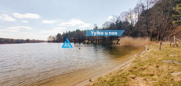 Działka z linią brzegową jeziora wdzydze