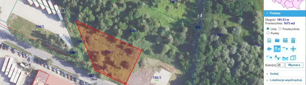 Działka budowlana pęgów 17 arów