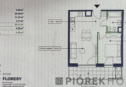 2-pokojowe mieszkanie na mokotowie