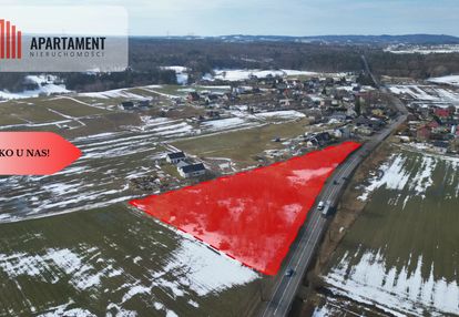 Działka budowlana przy drodze krajowej nr 20!!