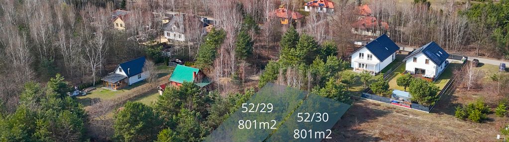 Dwie działki pod dom 1602 m² błędowo, ul. brzozowa