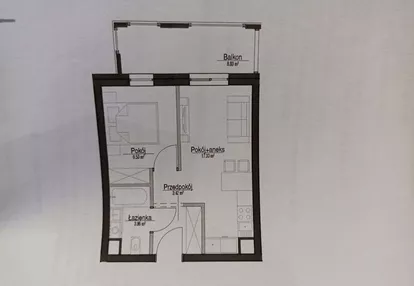 Mieszkanie 2 pokoje Pruszcz Gdański 34.28m2+hala