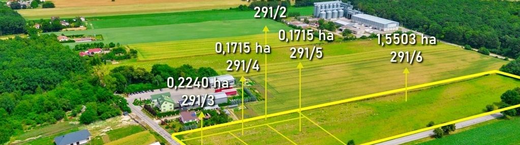 Działka, inwestycja, 2,17ha, rm/u, rolna