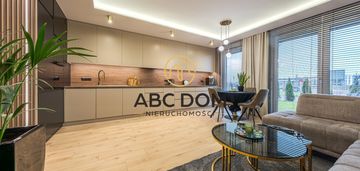 Nowoczesne przestronne  3 pokoje,  dwa ogródki, mp