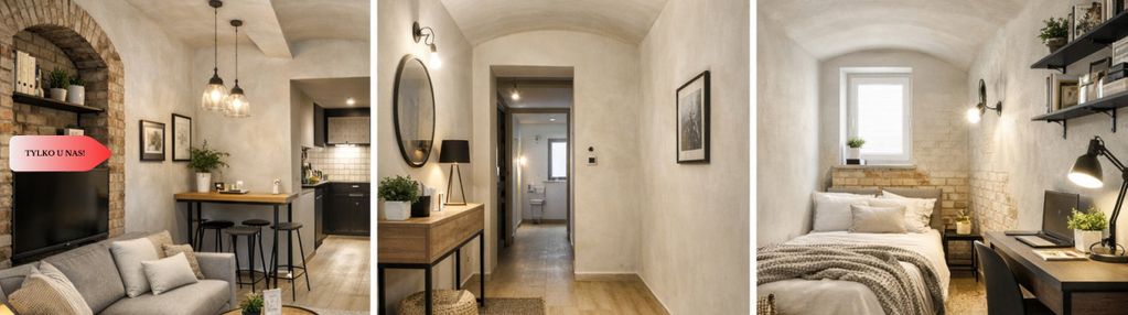 Nietuzinkowe 48 m2 - klimat loftu. bory tucholskie