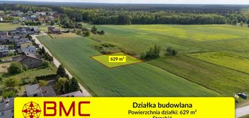 Działka budowlana 629m2 strzebiń