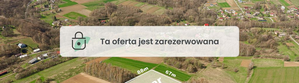 Duża działka w zielonej widokowej okolicy
