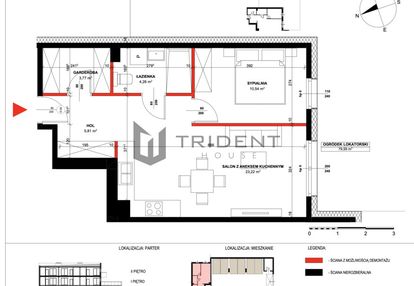 2pokoje z garderobą i ogródkiem w nowej inwestycji