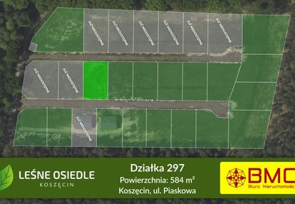 Działka 297 w koszęcinie pod lasem 585m2 154zł/m2