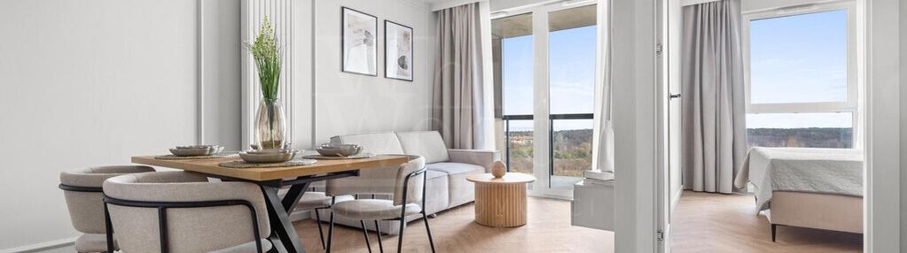 3-pokojowe mieszkanie z widokiem na morze.