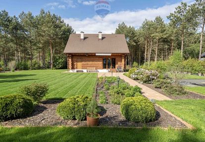 Dom z bali natura puszcza zielonka piękna działka