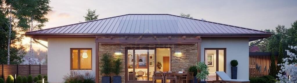 Pierwszy z czternastu nowych domów w biskupicach