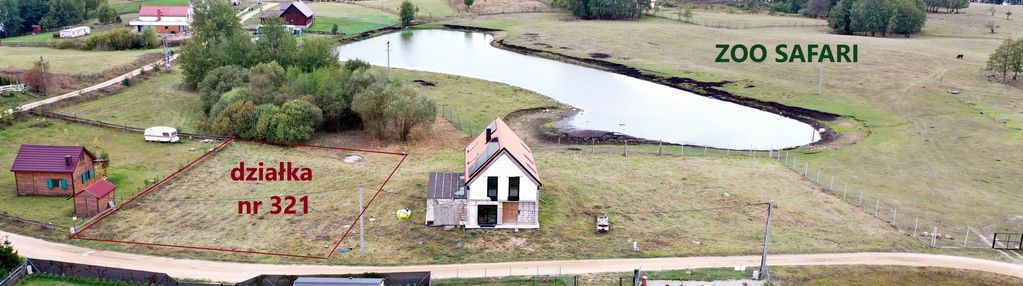 Działka budowlana z widokiem na jezioro bielskie.