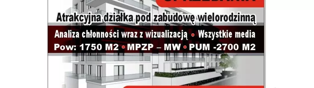 Atrakcyjna działka pod zabudowę wielorodzinną