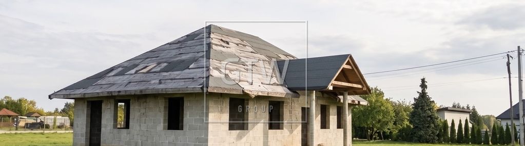 Dom w stanie surowym na dużej, przestronnej działce – witalówka