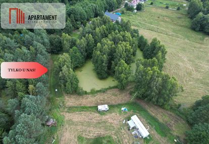 Działka ze stawem, linią brzegową rzeki oraz wz.