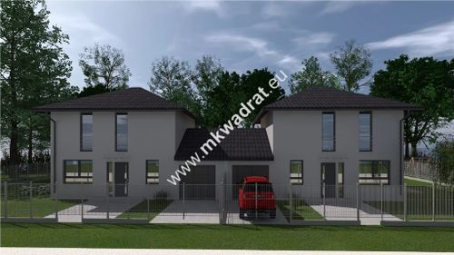 Nowy bliźniak 122 m grądy k/leszna