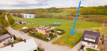 Działka gotowa pod budowę, z widokiem na jezioro