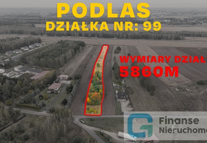 Działka siedliskowo-rolna 5900 m² – podlas
