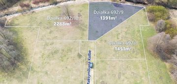 Działka budowlana 1391m2 z wz, gm. jaktorów