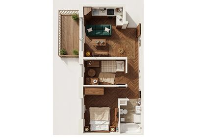 Idealne na wynajem, 3 pokoje, mały metraż, balkon