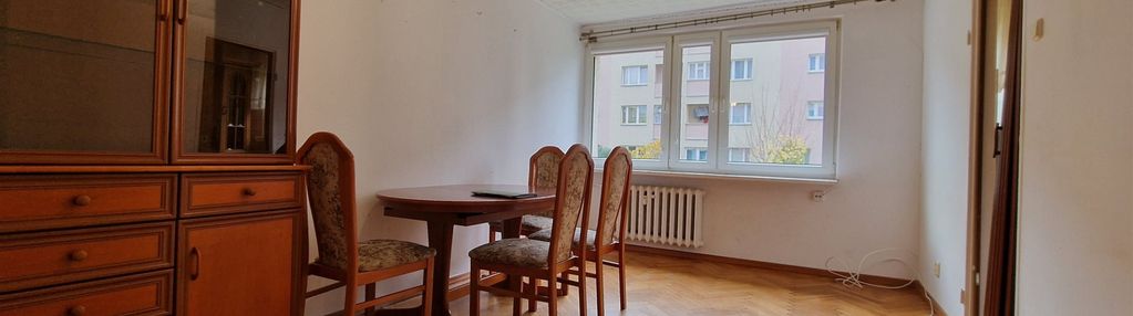 Dwupokojowe  mieszkanie, parter,  os. włókniarzy