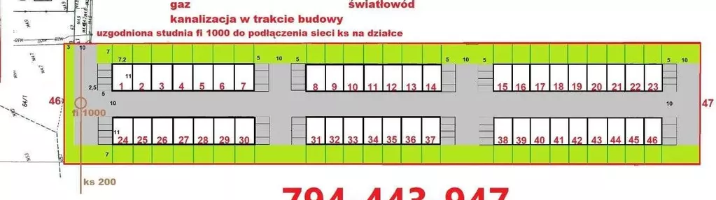 Inwestycyjna pow. 1,14 ha - 240 zł/m2, media