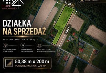 78 ar działka pod lasem w grabownicy starzeńskiej